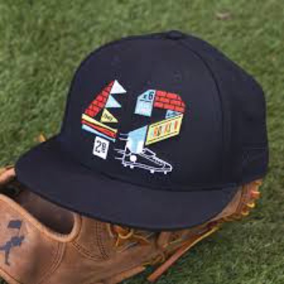 Baseballism #42 Jackie Robinson SnapBack hat black - Picture 1 of 8